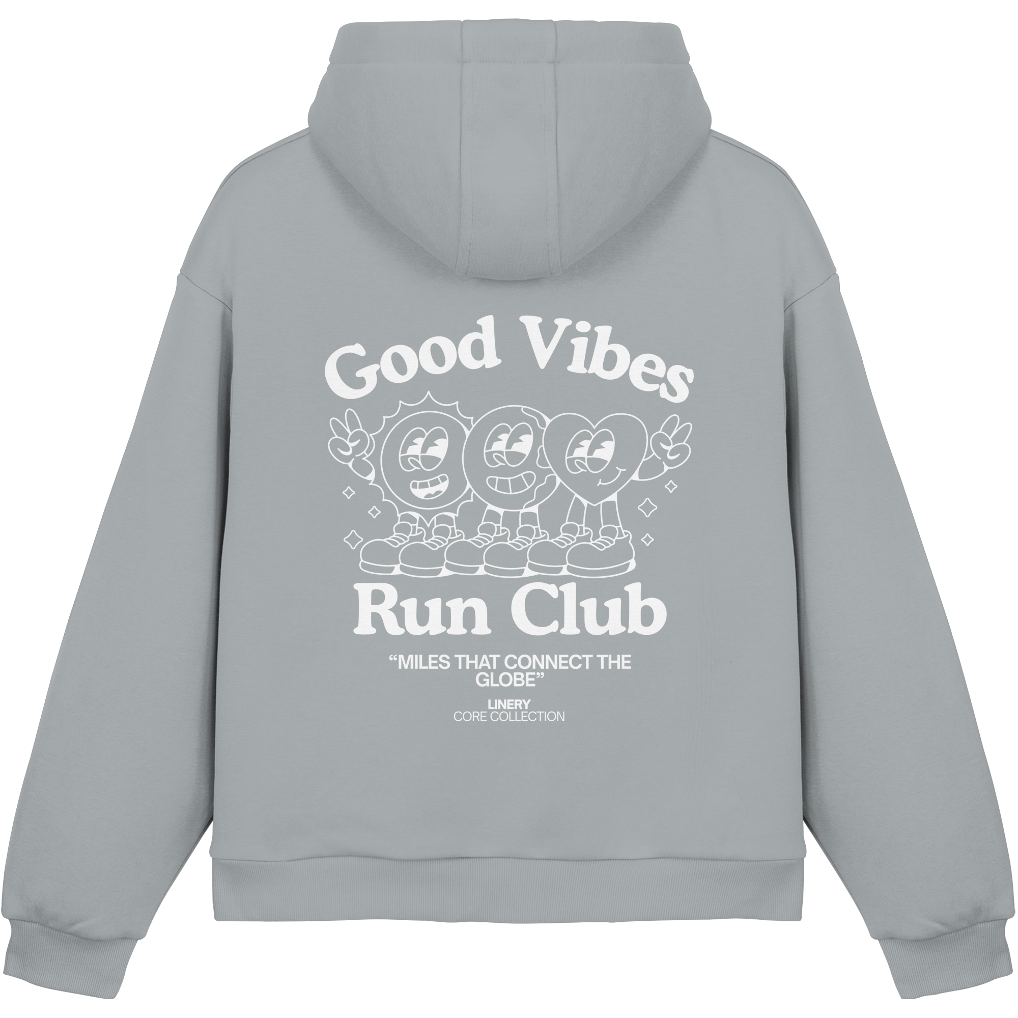 GOOD VIBES RUN CLUB HOODIE - Fluffy Boxcut Hoodie