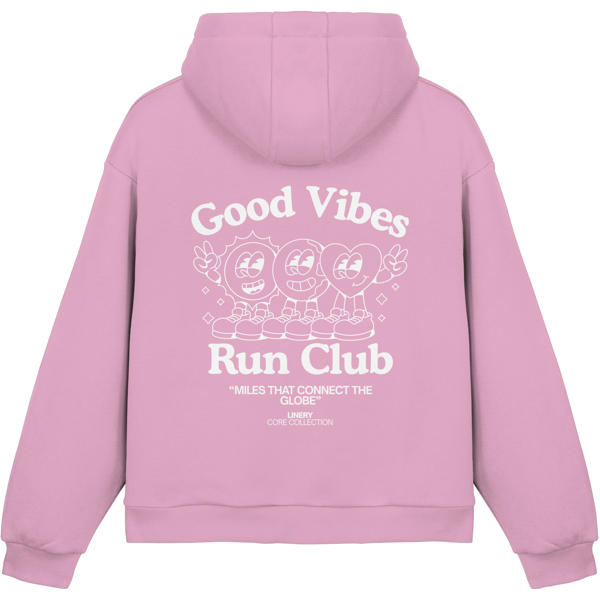 GOOD VIBES RUN CLUB HOODIE - Fluffy Boxcut Hoodie